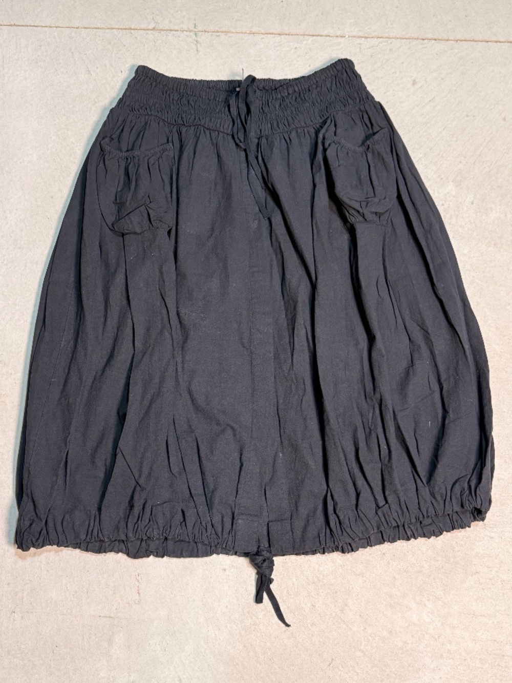 Free People Women's Black Barrel Skirt Pockets Extra Large XL TEP 129